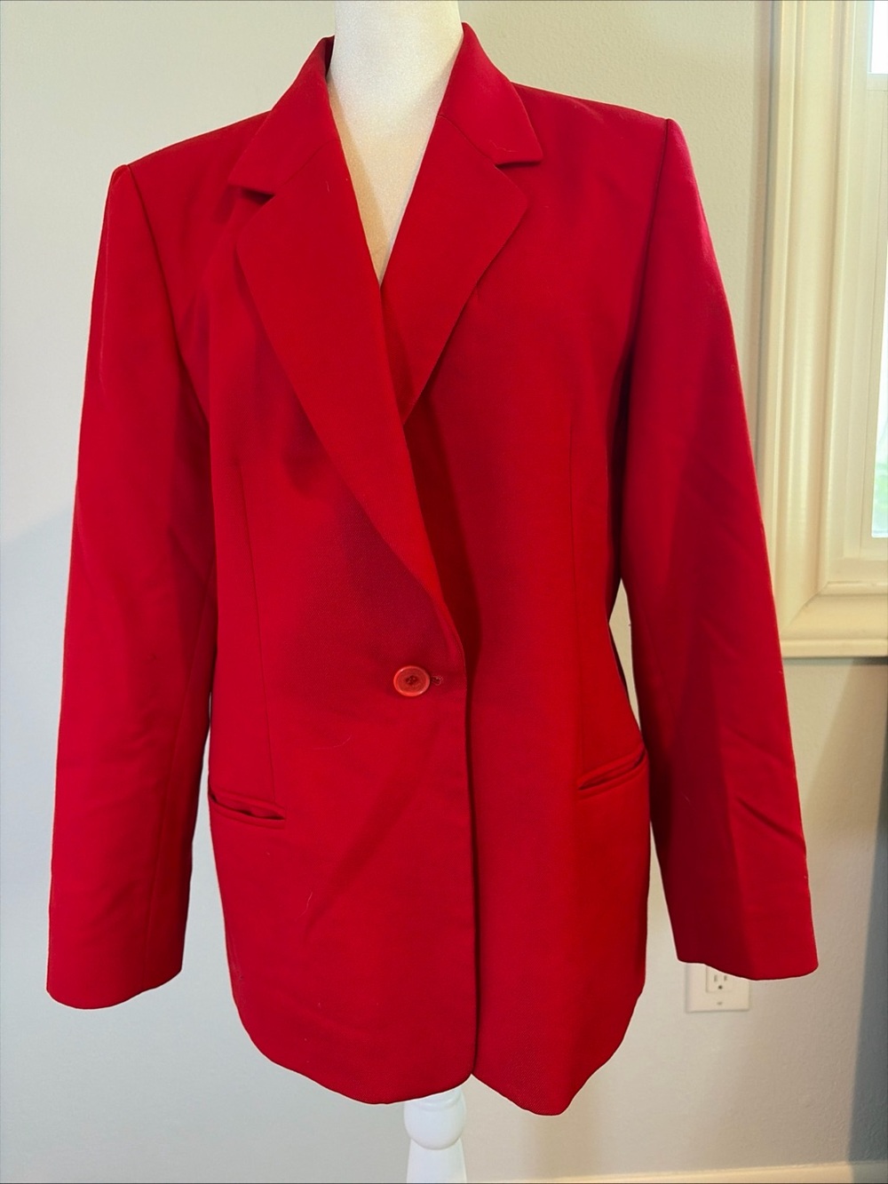 VTG Pendleton Womens Blazer 12 Red Virgin Wool Jacket corpcore Christmas preppy
